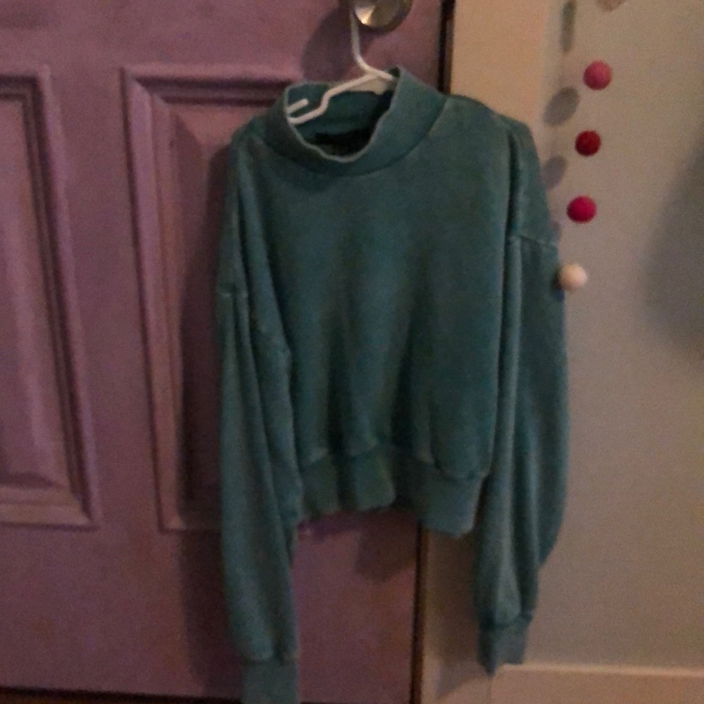 Greenish blue sweater